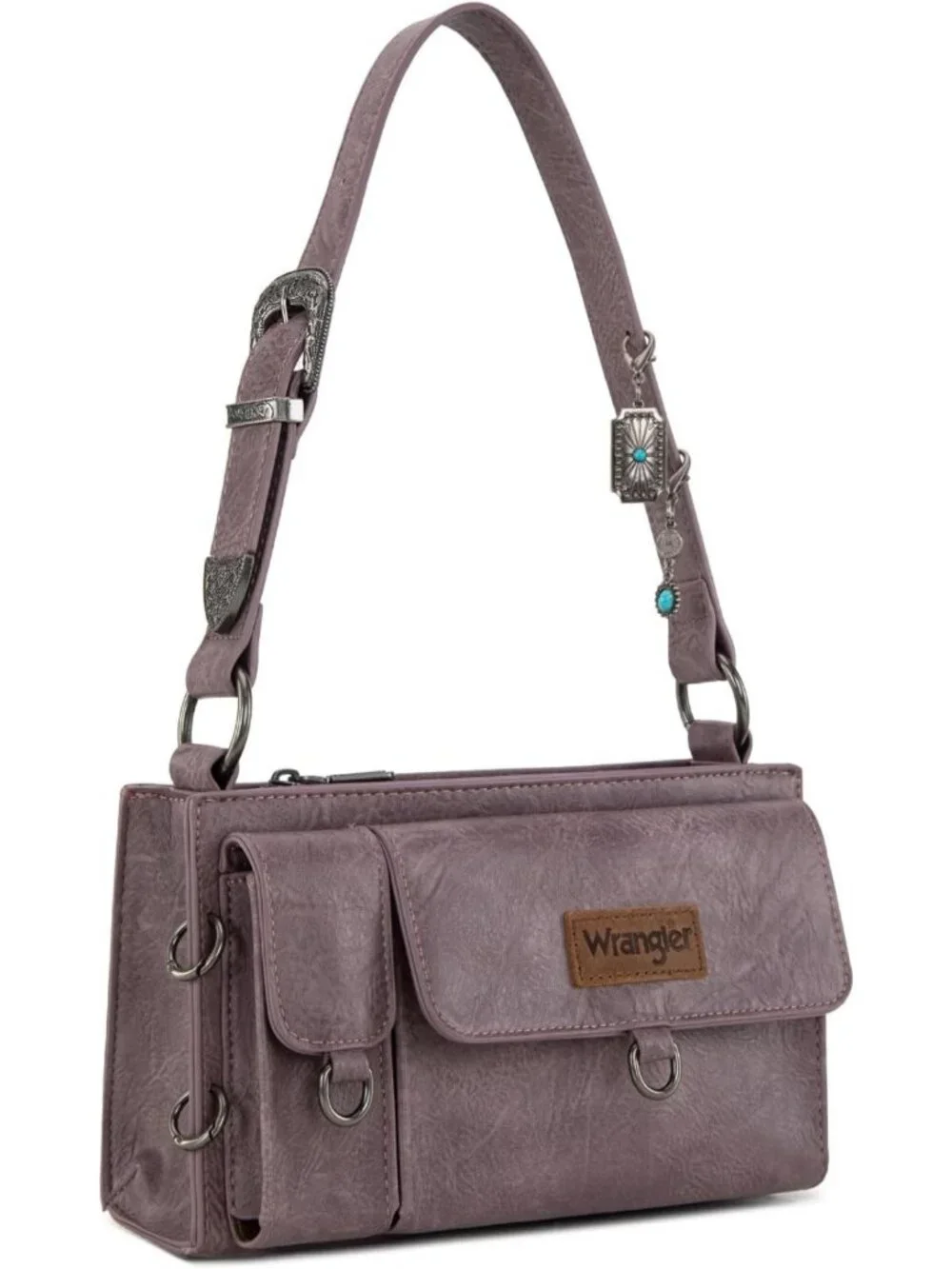 Y2K Small Shoulder Bag for Women | Western Style with Detachable Charms